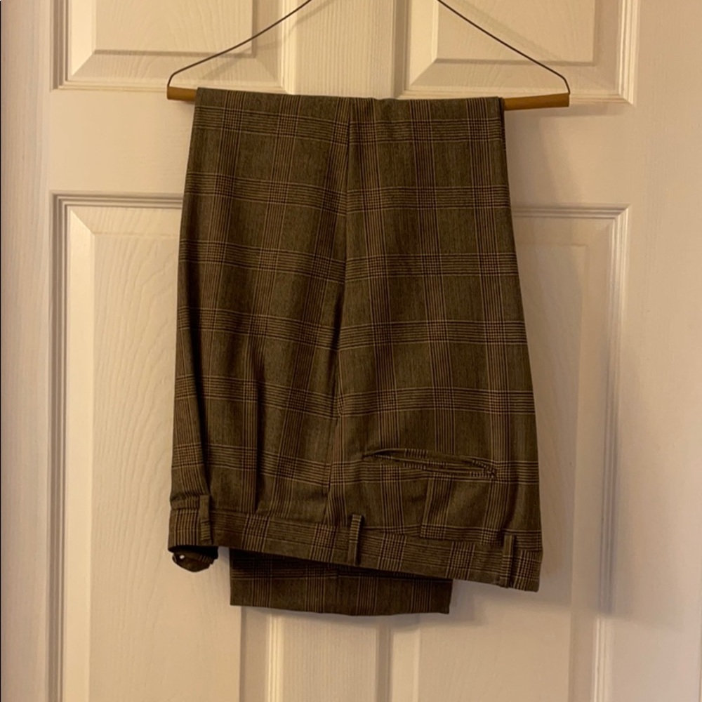 Pleated mens dress pants